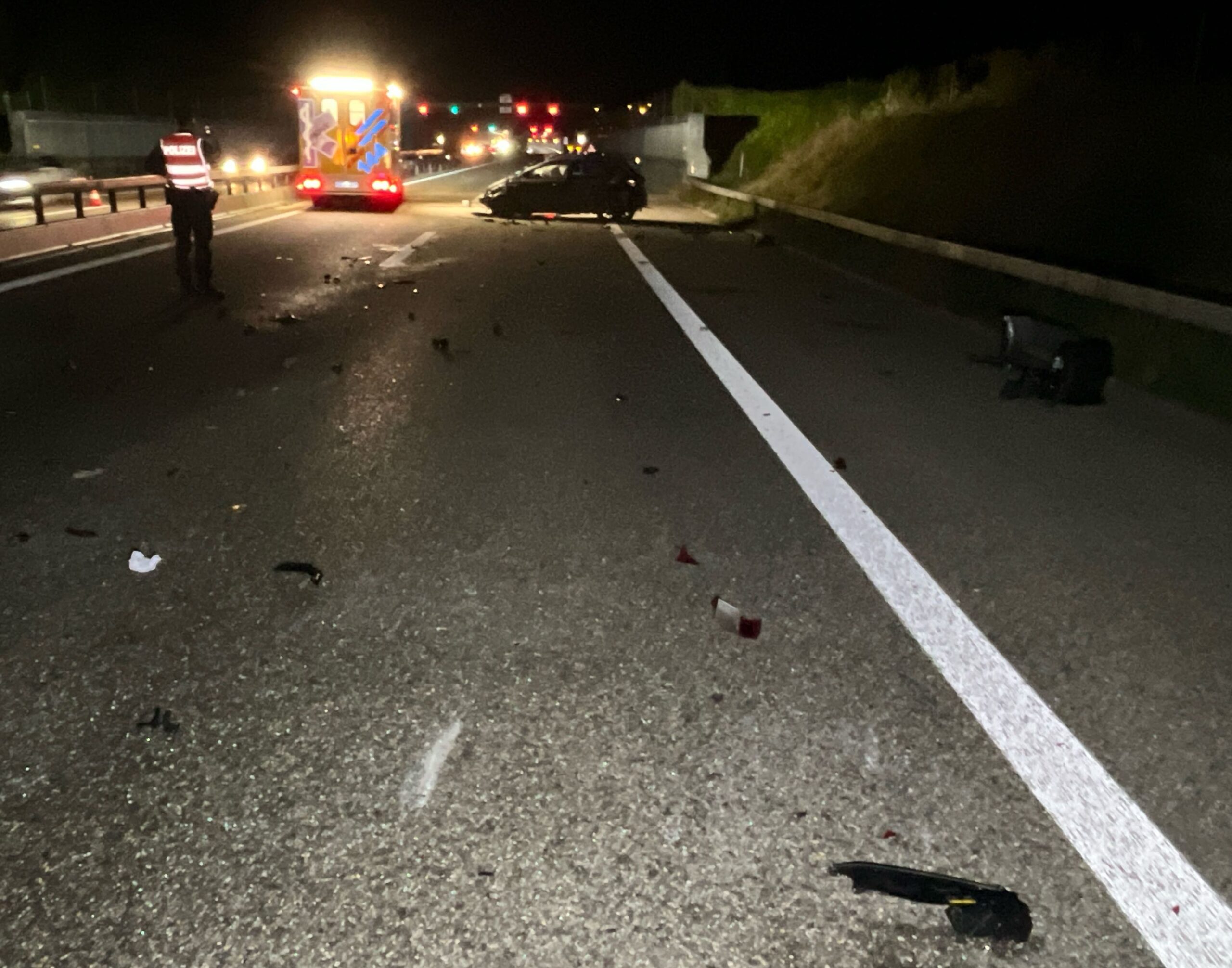 Biberist SO, A5: Angetrunkene Autofahrerin verursacht Selbstunfall – leicht verletzt