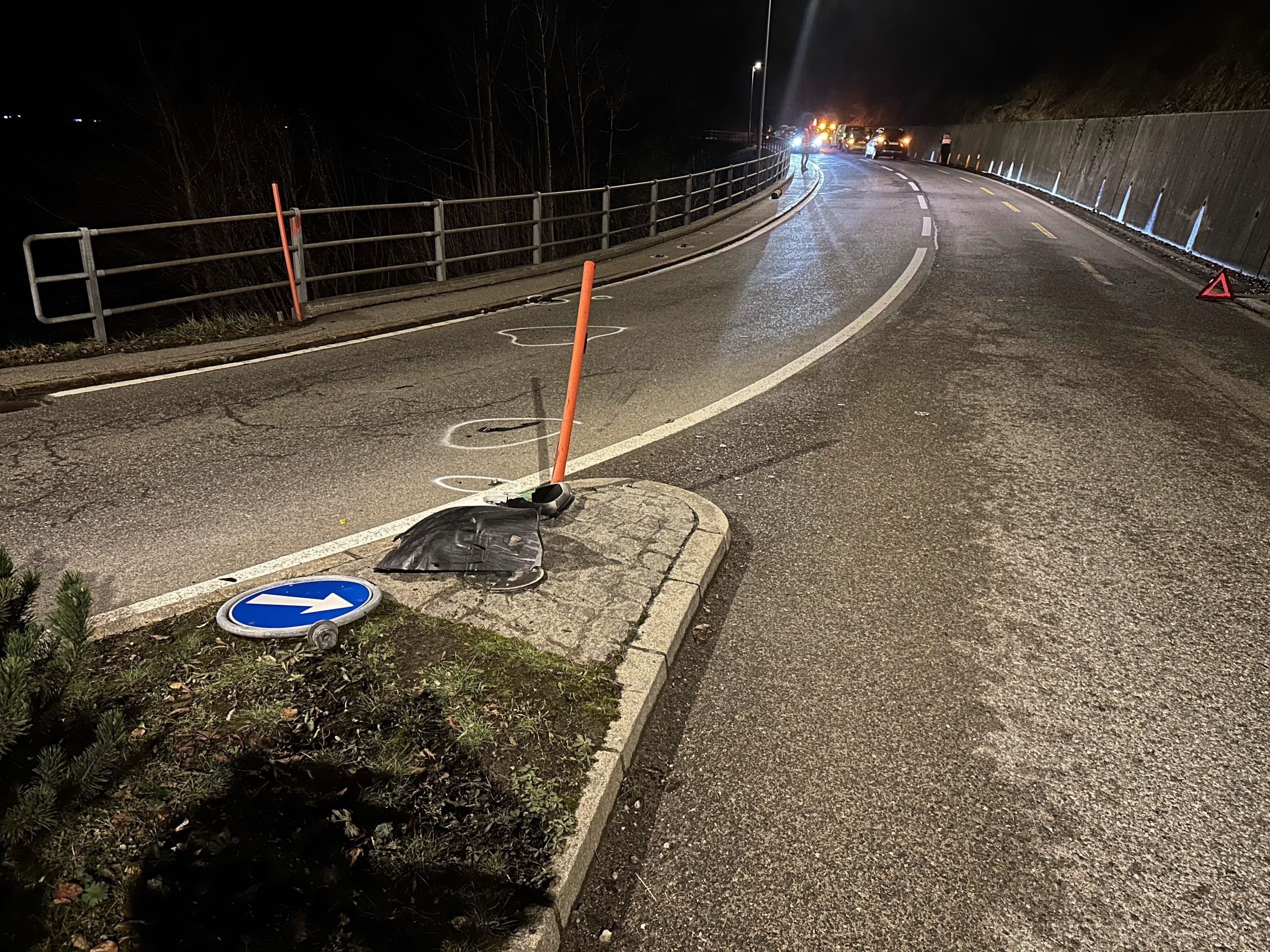 Hundwil: Selbstunfall mit Personenwagen – Sachschaden von mehreren Tausend Franken