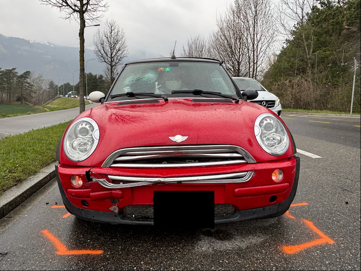 Balzers FL: Auffahrkollision auf Hauptstrasse Gagoz – zwei Verletzte