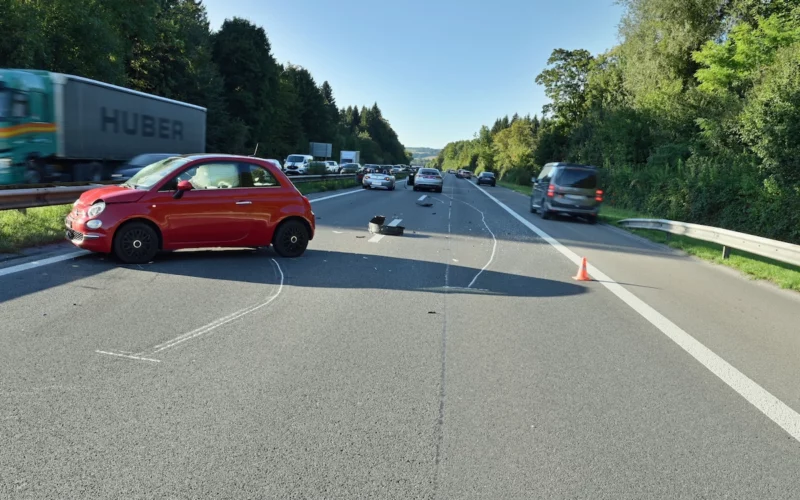 Auffahrunfall auf A2 bei Neuenkirch LU – drei Verletzte